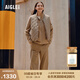 AIGLE【25年秋季新品】艾高女士長(cháng)褲子防潑水戶(hù)外經(jīng)典時(shí)尚休閑褲褲裝 特濃啡BO111 36 160/70A
