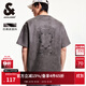 杰克·瓊斯（JACK&JONES）25年男裝短袖t恤男士春夏季仿麂皮寬松潮流激光燒花半袖高級感 E04深鷗灰 常規(guī) S