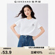 佐丹奴短袖T恤女夏季純棉可愛動(dòng)物頭像刺繡圓領(lǐng)上衣13325324