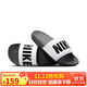 耐克NIKE休閑鞋男一字拖OFFCOURT拖鞋BQ4639-001白黑42.5