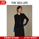 THE SEA LIFE歐海一生 針織衫女秋垂感順滑舒適親膚長(cháng)袖小翻領(lǐng)針織衫Z170087 黑法師 M