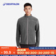 迪卡儂（DECATHLON）搖粒絨外套抓絨衣男保暖戶(hù)外運動(dòng)加厚秋絨衣沖鋒衣內膽 男款-全拉鏈-深灰色 L