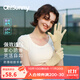 OhSunny防曬手套戶(hù)外騎行防滑手套防紫外線(xiàn)透氣觸屏開(kāi)車(chē)遮陽(yáng)手套薄款 淺卡其