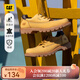 CAT卡特低幫大黃靴休閑皮鞋男士防潑水皮面登山鞋板鞋P111542N3AMC25 黃色 43