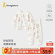童泰（TONGTAI）寶寶秋衣套裝春秋季純棉嬰兒內(nèi)衣兒童睡衣高腰護(hù)肚秋褲橘色90cm