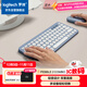 羅技（Logitech）時尚系列 PEBBLE 2 COMBO鍵鼠套裝 無線鍵鼠套裝 雙模連接 自定義按鍵 三臺設(shè)備配對 品月藍