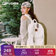 FILA FUSION斐樂(lè )潮牌情侶款背包2025秋季時(shí)尚休閑雙肩包書(shū)包
