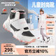 Skechers斯凱奇兒童棉鞋冬季時(shí)尚女童皮鞋短靴加絨保暖雪地靴8701648L