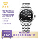 天王（TIAN WANG）男手表鋼帶機械表夜光雙日歷復古經(jīng)典防水品牌腕表生日七夕禮物 沉穩(wěn)黑盤GS5732S/DD