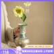 陶羽琺瑯彩掐絲銀花瓶家用陶瓷裝飾品擺件簡(jiǎn)約客廳玄關(guān)干花插花器皿 8寸金口掐絲琺瑯天球花瓶