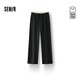 森馬（Semir）商場同款|森柔休閑褲女冬季仿呢撞色闊腿褲2025新款顯瘦軟糯長褲 花灰色調(diào)00300 S