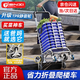 天喜（TIANXI）買(mǎi)菜車(chē)購物車(chē)小拉車(chē)家用便攜折疊手推車(chē)超市購物拉桿車(chē)爬樓梯拖車(chē) 【店長(cháng)推薦】帶剎車(chē)雙把八輪兩用紫鋁合金輪架