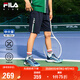 FILA斐樂(lè )兒童童裝短褲2025年夏季男中大童針織五分褲 青鳥(niǎo)藍-NV 165