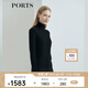 PORTS寶姿女裝秋冬新品女裝針織長(cháng)袖高領(lǐng)套頭衫LL9K420LKF037 黑色 L （8）