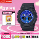 卡西歐（CASIO）手表男士G-SHOCK火焰系列運動(dòng)電子日韓表七夕禮物GA-100FL-1A