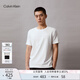 Calvin KleinJeans夏季男女情侶中性休閑簡約ck壓紋字母圓領(lǐng)短袖T恤J323262