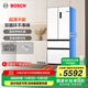 博世（BOSCH）冰箱【59.9cm超薄平嵌】家用501L法式四開(kāi)門(mén)多門(mén)變頻電冰箱 雙循環(huán)大容量 清風(fēng)凈味 支持國家補貼 白色KME50A20TI