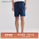 GANT/甘特春夏男士寬松透氣吸汗寬松百搭亞麻抽繩運(yùn)動(dòng)休閑短褲 461藏藍(lán)色 L