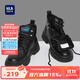 海瀾之家HLA馬丁靴男戶(hù)外休閑英倫風(fēng)百搭工裝靴HAAGZM4AB70567 黑色加絨42