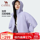 駱駝（CAMEL）單層沖鋒衣女春夏新款防風防水戶外硬殼沖鋒衣短款外套