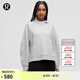 lululemon丨Scuba 女士寬松款側開(kāi)口連帽衫 LW3IRDS 雜色超淺灰 M /L
