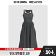 UR2025夏季新款女裝拼接假兩件撞色無(wú)袖連衣裙UWM750057