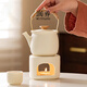 潤養圍聚煮茶提梁茶壺家用煮茶暖茶爐蠟燭底座加熱溫茶爐送伴手禮物