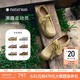 natursun奚夢(mèng)瑤高圓圓章若楠文淇同款德訓鞋女鞋厚底休閑袋鼠鞋情侶鞋單鞋 黃色（建議拍小一碼） 37 (235mm)