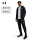 安德瑪（UNDERARMOUR）春夏Tracksuit男子寬松運動(dòng)休閑套裝1390152 黑色001 XL