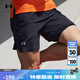 安德瑪（UNDERARMOUR）春夏Launch男子二合一7英寸跑步運動(dòng)短褲1382641 黑色001 M