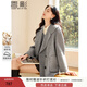 香影灰色毛呢外套大衣女中長(cháng)款2025冬季新款赫本風(fēng)純羊毛氣質(zhì)上衣 灰色 XS