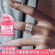 若妃男士鉑金戒指pt950白金指環(huán)寬面男戒超閃素圈戒個性pt999白金戒指  鉑金軌跡男戒17號：13.8-14克