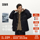 森馬（Semir）森馬棉服男冬季防潑水薄款一衣三穿兩件套oversize 原色牛仔98101 L