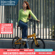 大行（DAHON）自行車(chē)20英寸20速超輕鋁合金碟剎成人單車(chē)KBA005 黃色BA款油碟