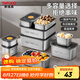 泰福高（TAFUCO）不銹鋼保鮮盒316L食品級飯盒密封便當(dāng)收納餐盒冰箱分裝帶蓋T5382