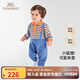 英氏嬰幼兒連體衣四季長(cháng)袖男寶寶爬服小童新生兒連身衣