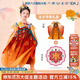 年衣花醉夢(mèng)影女童漢服2025年春秋新款超仙古裝唐裝兒童中秋表演演出服 年衣紅（贈毛氈包） 130