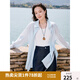 獨束大碼女裝【夏日薄霧】清爽防曬襯衫2025夏裝新款多色防曬衣女 清水藍 L （尺碼：2）