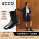 愛步（ECCO）靴子女 時尚潮流百搭經(jīng)典平底牛皮輕奢女靴 舞悅244403 黑色24440351052 38