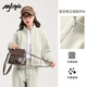 MJ STYLE立領(lǐng)開衫外套女2025秋季寬松休閑百搭短款小個(gè)子運(yùn)動(dòng)風(fēng)長袖上衣