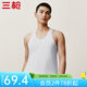 三槍?zhuān)═HREEGUN）【3件裝】背心男士純棉新疆棉運動(dòng)汗衫老頭衫春夏薄款精漂汗布 白色 3XL