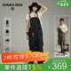 GUUKA TECH復古工裝風(fēng)連體背帶褲女吊帶褲夏季2025新款寬松潮流休閑連體褲子 黑色 L