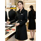 萬(wàn)嘉鑫晟職業(yè)裝呢子大衣秋冬銀行售樓部商場(chǎng)經(jīng)理珠寶銷(xiāo)售4S店前臺工作制服 LW2004女黑色加棉款 M