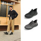 Pansy盼喜日本男士休閑鞋一腳蹬輕便透氣舒適軟底單鞋1097 黑色 43 