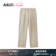 AIGLE艾高闊腿褲戶外休閑純棉環(huán)保面料女長(zhǎng)褲褲裝 杏色 AZ591 38 (165/88A)
