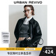 UR2025秋季新款女裝時(shí)尚休閑巴恩風(fēng)字母拉鏈外套UYY150007 黑色 S