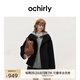 歐時(shí)力OCHIRLY  進(jìn)口美麗諾羊毛雙面呢風(fēng)衣毛呢短外套女士高級感 黑色 M