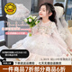 G.DUCKKIDS小黃鴨洛麗塔公主裙兒童連衣裙女童春秋季生日禮服裙網(wǎng)紗蓬蓬裙女 淺粉色+裙撐 120 尺碼5~6歲【110-120cm】cm