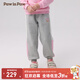 PawinPaw卡通小熊童裝秋冬男女童加絨針織褲休閑長(zhǎng)褲運(yùn)動(dòng) Grey灰色/15 110 cm
