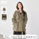 對白法式高級感風(fēng)衣外套女2025秋季新款氣質(zhì)休閑小個(gè)子英倫風(fēng)上衣 灰綠咖 S